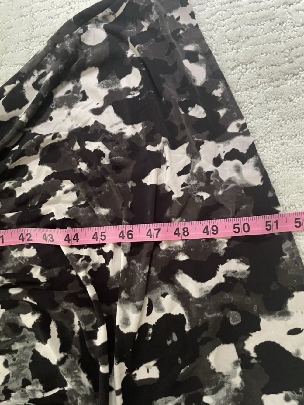 NORMA KAMALI Wrap Dress Maxi Gown with Tie, Modern Camo, Dolman Sleeves, XL - Picture 9 of 9